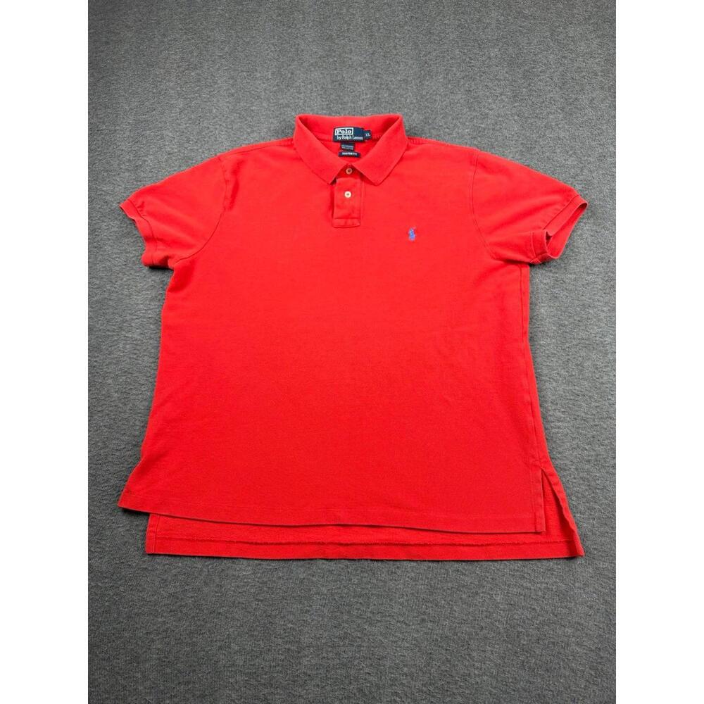 Polo Ralph Lauren Custom Fit Red Men's Polo‎ Shirt Size XL